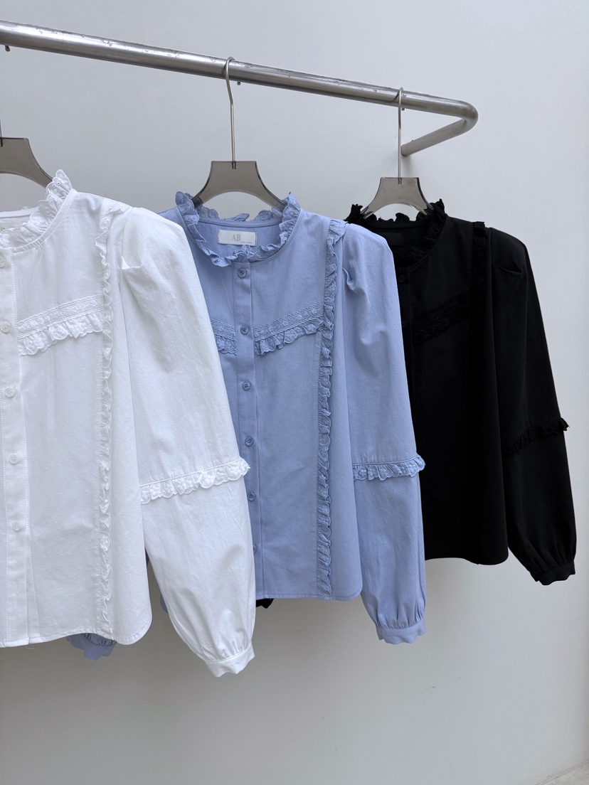 AB㊣東大門實拍女士新品真品人氣休閑26春夏推薦襯衫蕾絲衫AB襯衫/蕾絲衫