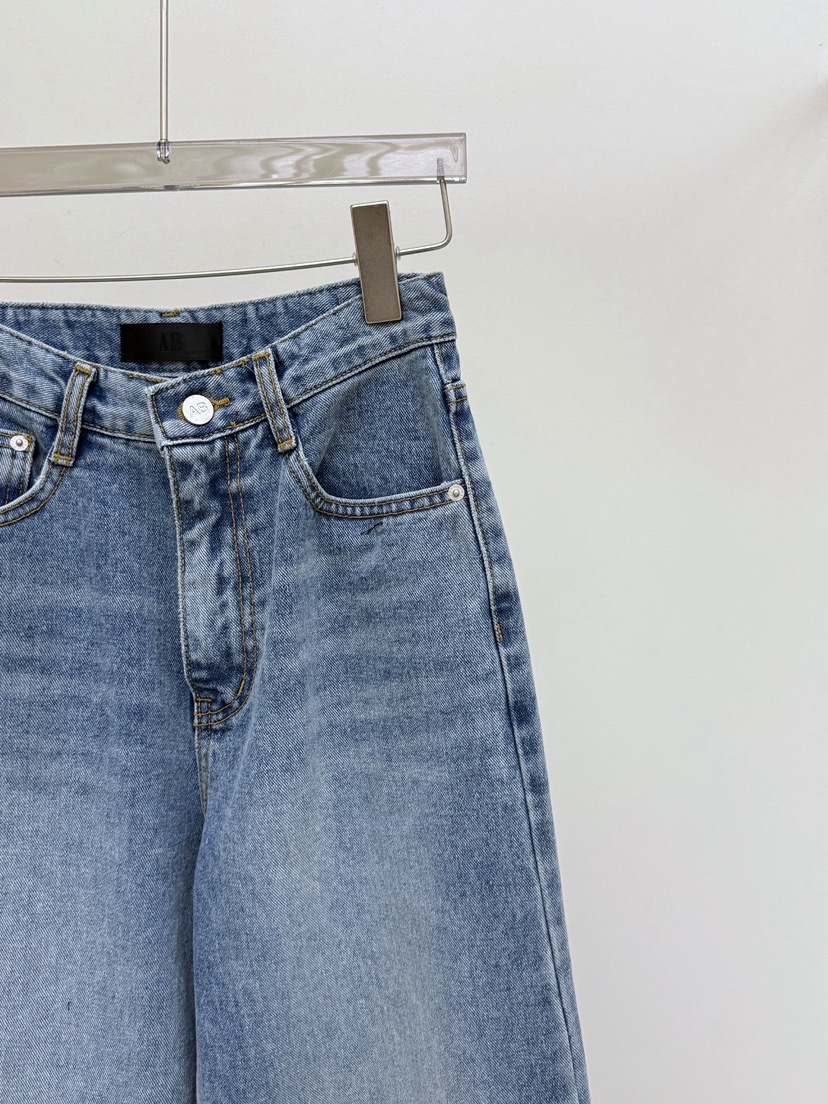 AB韓國直郵㊣女裝新品人氣真品26春夏推薦熱賣職業休閑牛仔褲AB牛仔褲