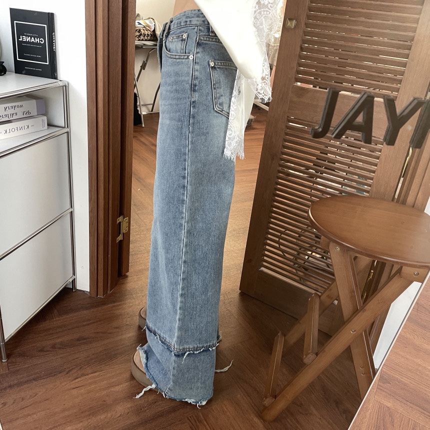 AB韓國直郵㊣女裝新品人氣真品26春夏推薦熱賣職業休閑牛仔褲AB牛仔褲