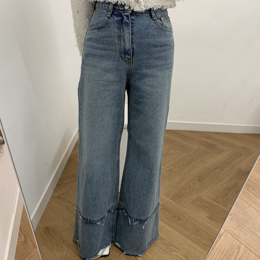 AB韓國直郵㊣女裝新品人氣真品26春夏推薦熱賣職業休閑牛仔褲AB牛仔褲