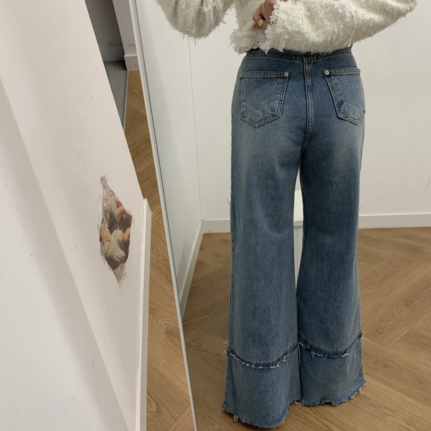 AB韓國直郵㊣女裝新品人氣真品26春夏推薦熱賣職業休閑牛仔褲AB牛仔褲