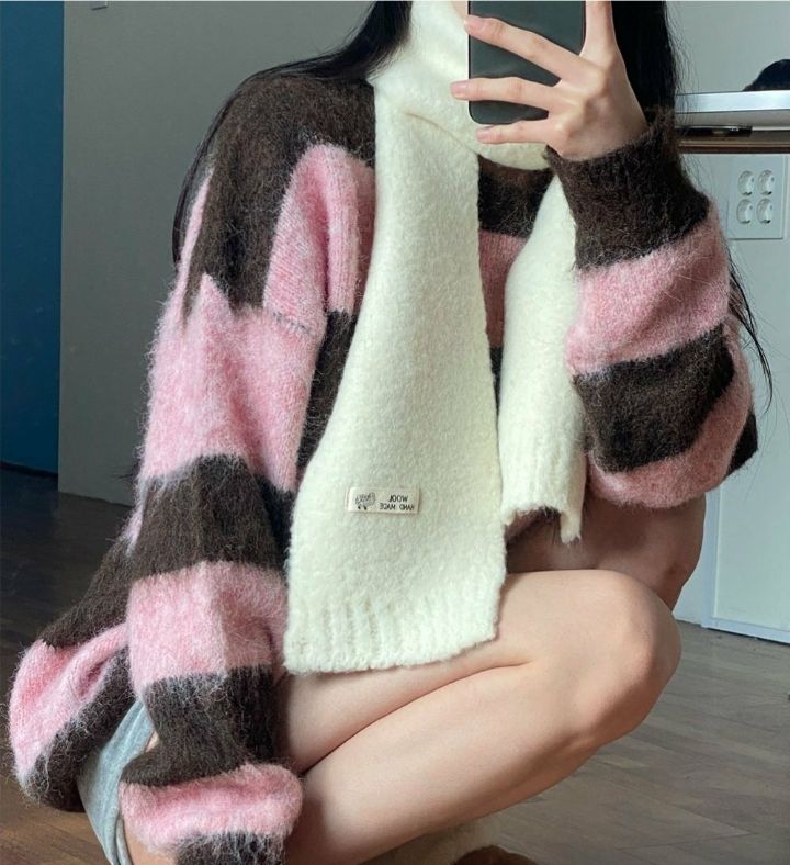 EBADA韓國直郵㊣女士新品熱賣時尚人氣26春夏休閑圍巾披肩棉EBADA圍巾/披肩