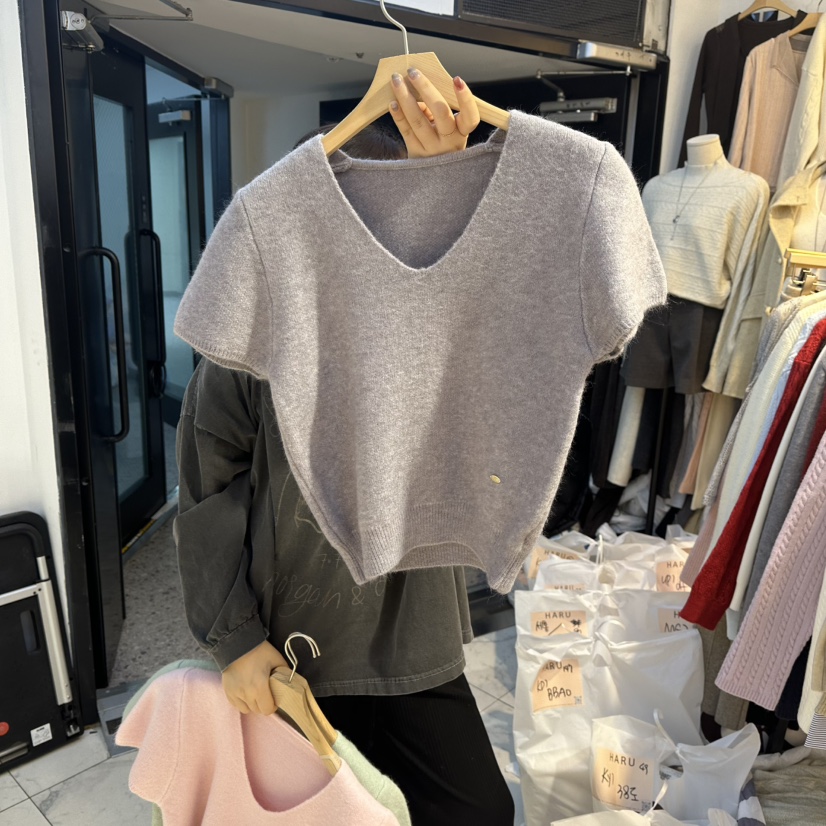 HARU-Q㊣東大門代購女士新品時尚休閑人氣推薦26春夏針織衫HARU-Q針織衫圖色3