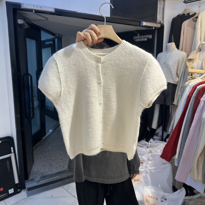 HARU-Q㊣東大門代購女裝新款休閑職業26春夏針織衫拉鏈開衫HARU-Q針織衫圖色4