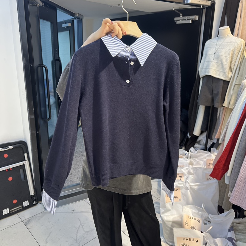 HARU-Q㊣東大門代購女裝新品真品休閑職業推薦人氣時尚針織衫HARU-Q針織衫圖色2