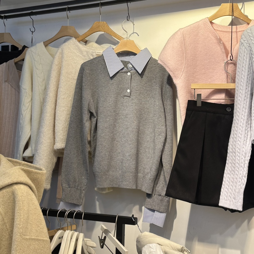 HARU-Q㊣東大門代購女裝新品真品休閑職業推薦人氣時尚針織衫HARU-Q針織衫圖色3