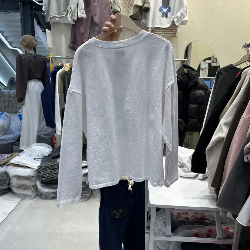 REPLAY㊣東大門實拍女裝新品休閑人氣26春夏真品職業長袖T恤REPLAY長袖T恤