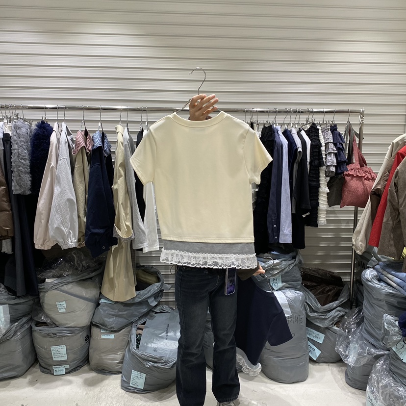 BRICKLANE㊣東大門代購女裝新品時尚職業推薦熱賣T恤春款蕾絲BRICKLANET恤