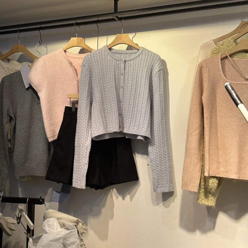 HARU-Q韓國直郵㊣女士新品推薦職業真品休閑26春夏針織衫羊毛衫HARU-Q針織衫圖色2