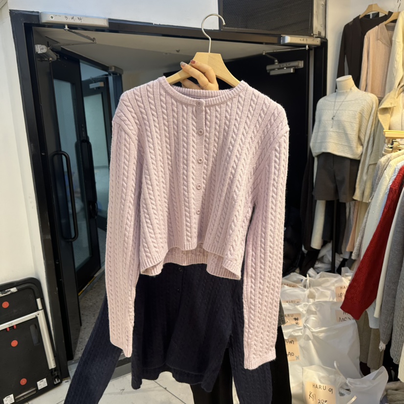 HARU-Q韓國直郵㊣女士新品推薦職業真品休閑26春夏針織衫羊毛衫HARU-Q針織衫圖色4