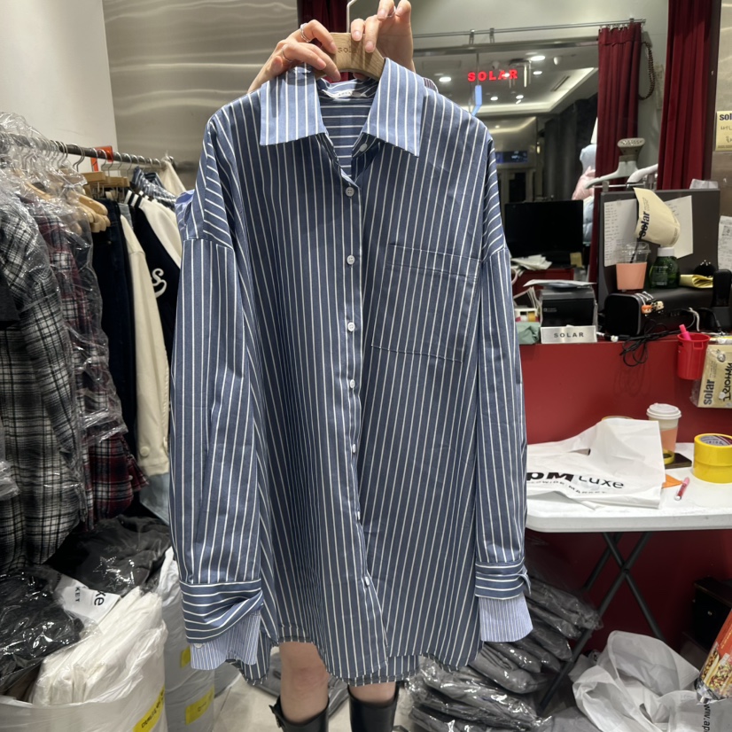 SOLAR韓國代購㊣女士新品人氣26春夏職業真品襯衫蕾絲衫春款SOLAR襯衫/蕾絲衫圖色2