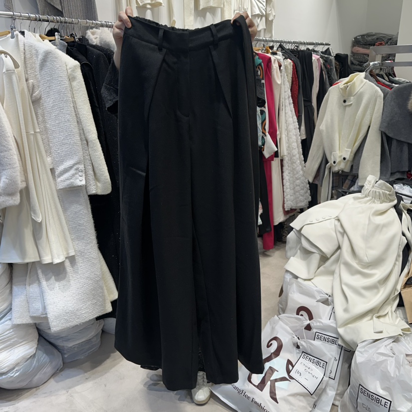 SENSIBLE-S韓國直郵㊣女士新品時尚人氣推薦休閑褲含腰帶褶裥SENSIBLE休閑褲圖色2