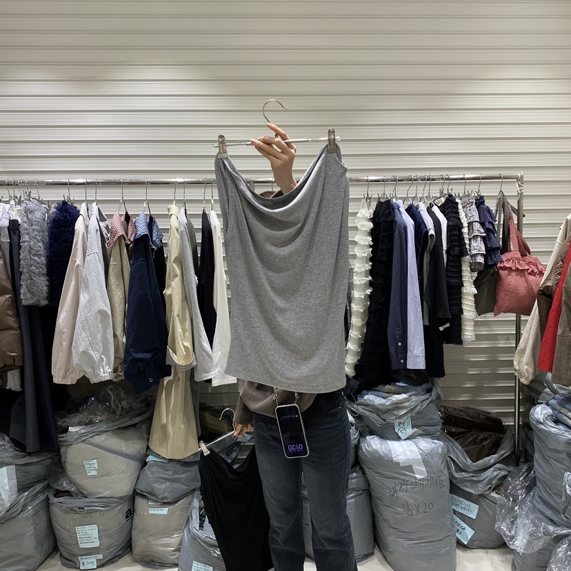 BRICKLANE東大門直郵㊣女裝新款休閑26春夏吊帶背心春款褶皺BRICKLANE吊帶/背心