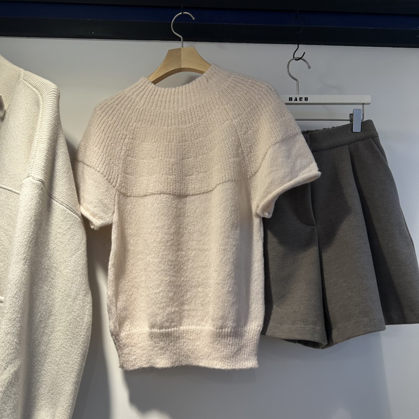 HARU-Q韓國直郵㊣女裝新款真品熱賣時尚休閑推薦26春夏針織衫HARU-Q針織衫圖色4杏色