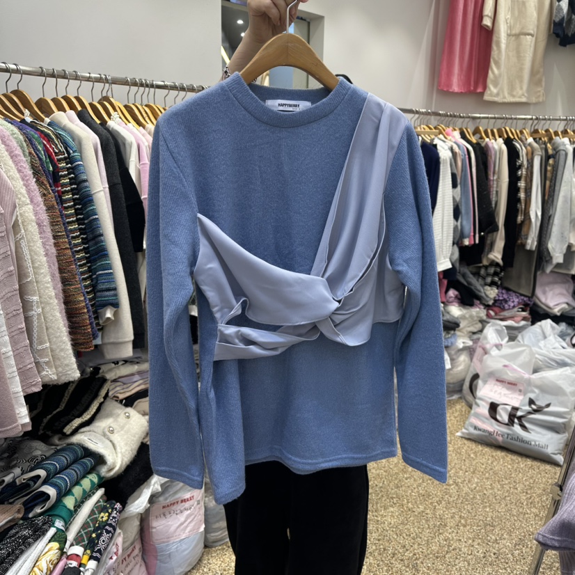 HAPPYBERRY㊣東大門實拍女裝新品熱賣推薦人氣職業26春夏毛衣HAPPYBERRY毛衣圖色1