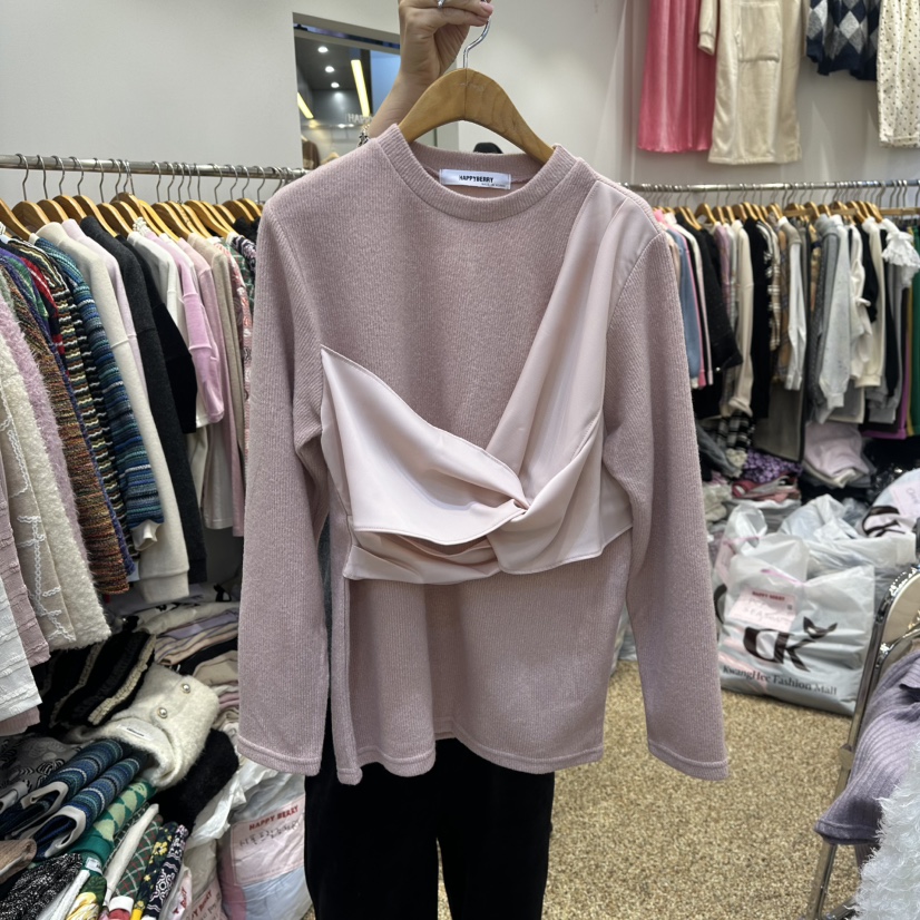 HAPPYBERRY㊣東大門實拍女裝新品熱賣推薦人氣職業26春夏毛衣HAPPYBERRY毛衣圖色2