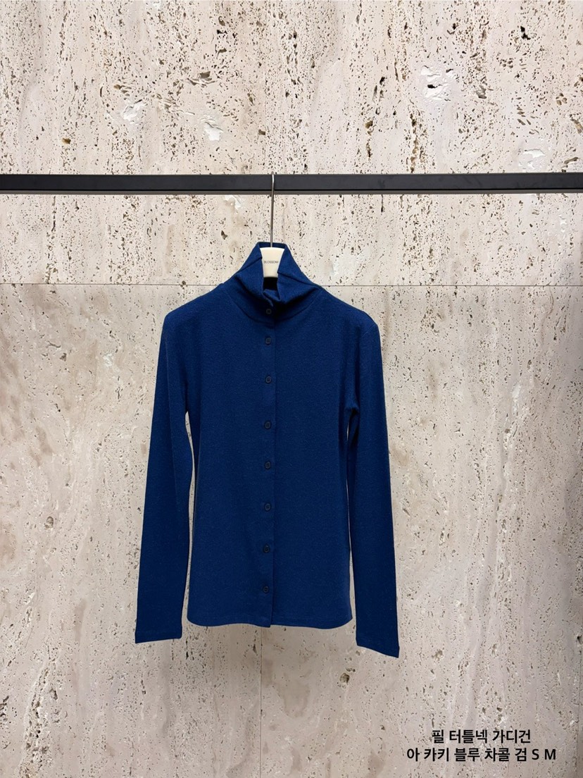 BLOSSOM韓國代購㊣女裝新款職業熱賣人氣推薦長袖T恤高領開衫BLOSSOM長袖T恤圖色2