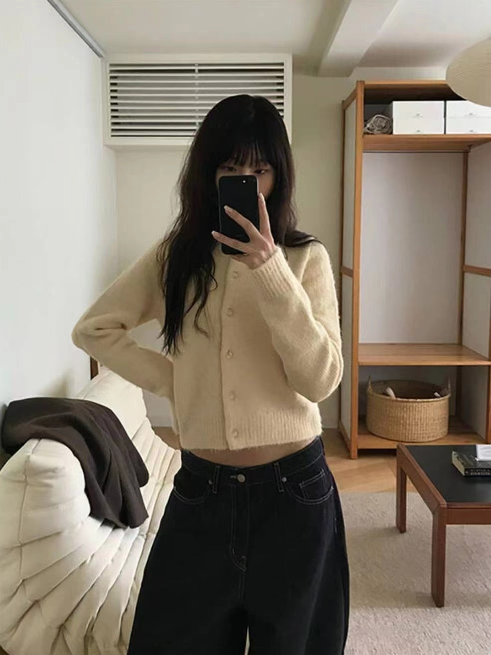 GAMGAK㊣東大門實拍女士新品26春夏推薦真品時尚針織衫羊毛GAMGAK針織衫圖色1