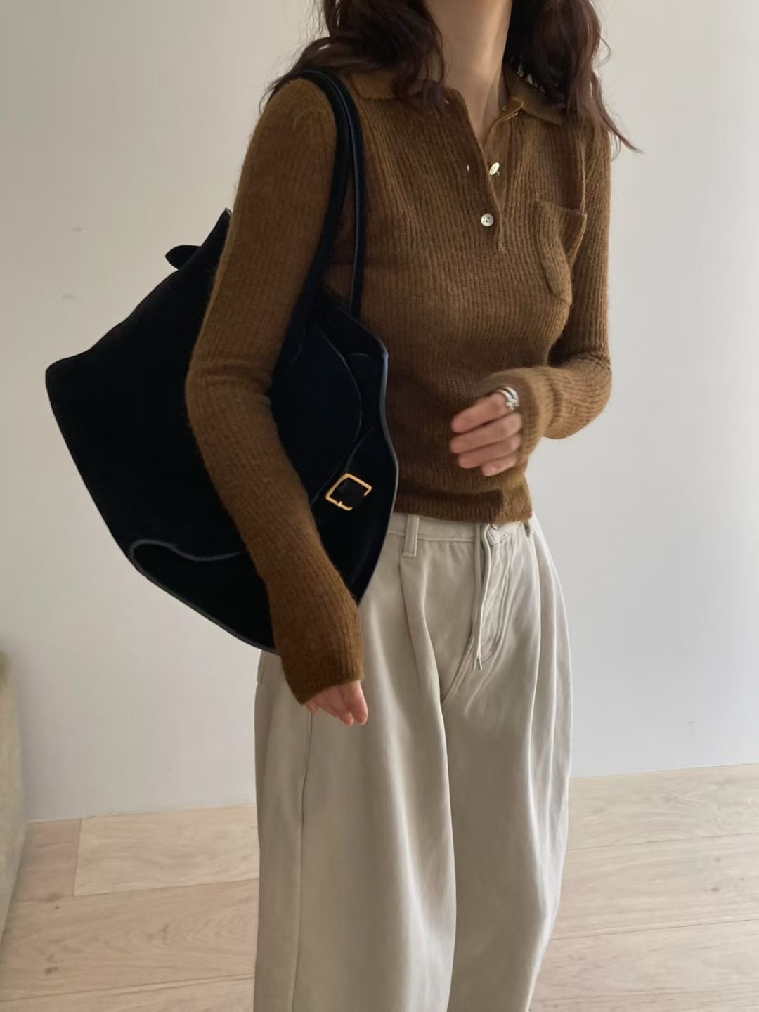 ANNIV-D㊣東大門代購女士新款26春夏真品休閑人氣時尚針織衫ANNIV-D針織衫圖色2