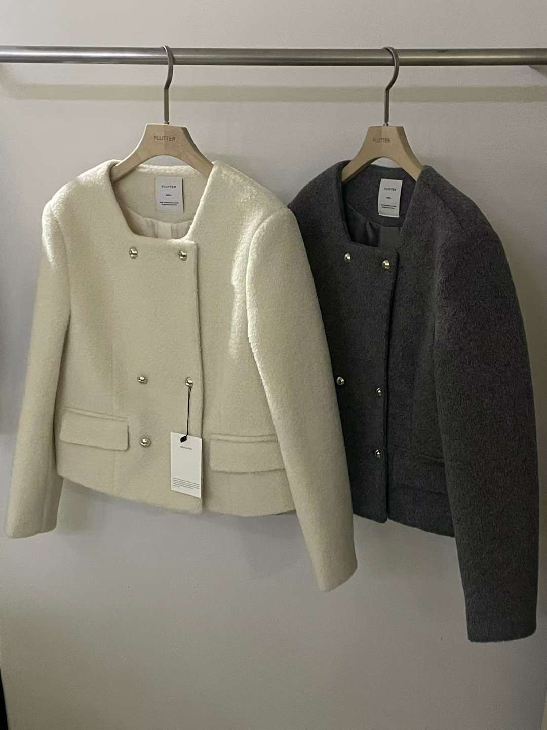 FLUTTER㊣東大門實拍女士新款休閑時尚真品26春夏人氣熱賣夾克FLUTTER/INOUF夾克圖色2左二色