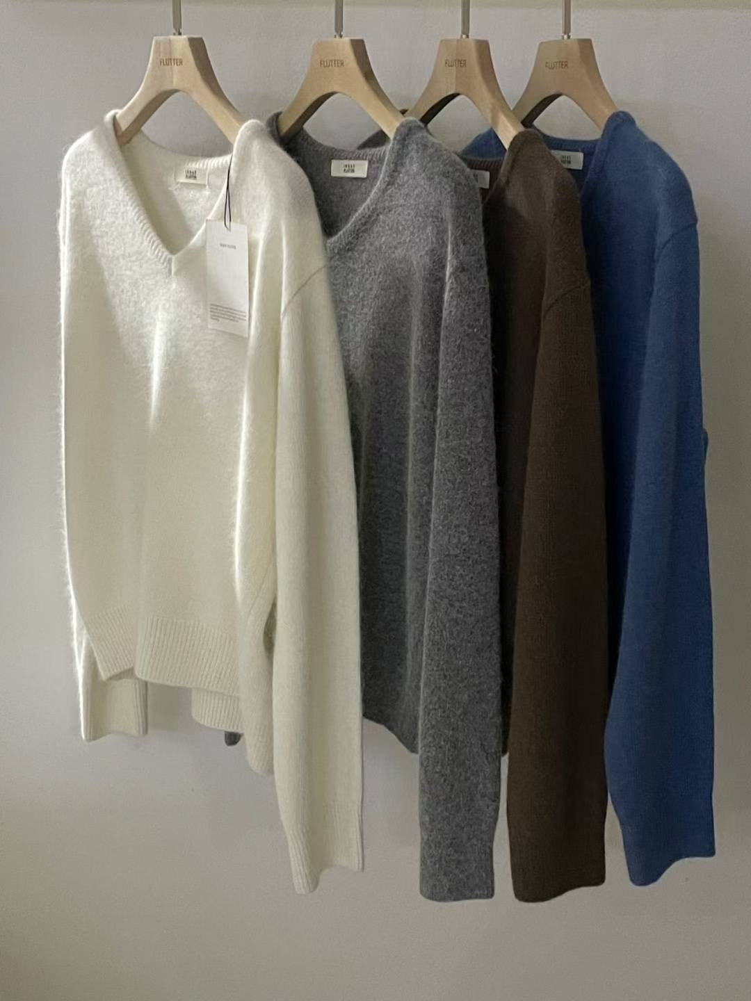 FLUTTER㊣東大門代購女士新品推薦職業人氣真品26春夏針織衫FLUTTER/INOUF針織衫圖色4左四色