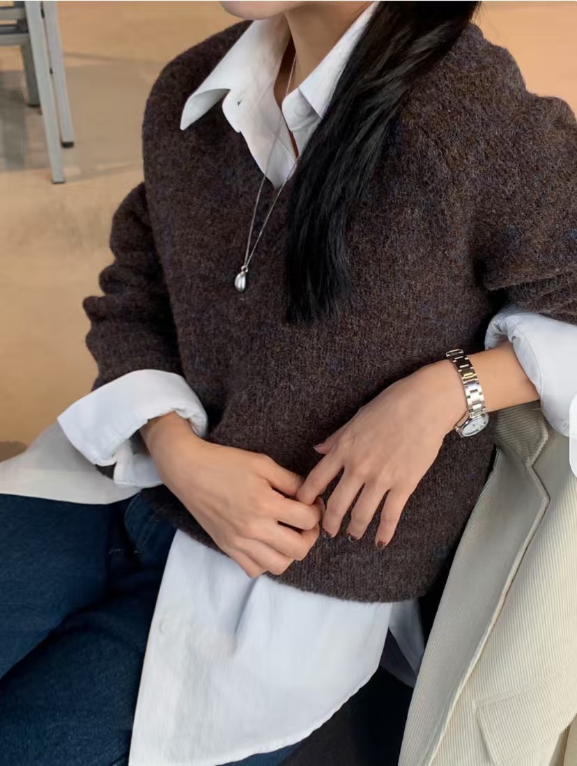 REMUTE韓國代購㊣女士新款職業人氣休閑推薦26春夏時尚針織衫REMUTE針織衫