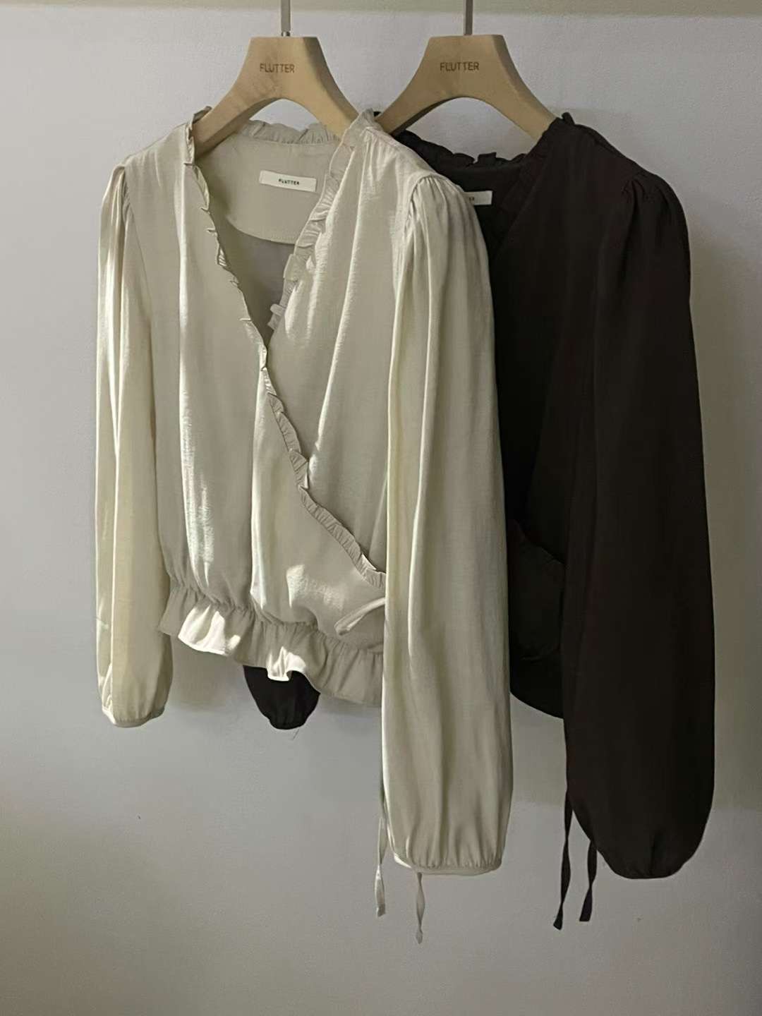 FLUTTER東大門直郵㊣女裝新款職業熱賣推薦26春夏襯衫蕾絲衫FLUTTER/INOUF襯衫/蕾絲衫圖色2左二色