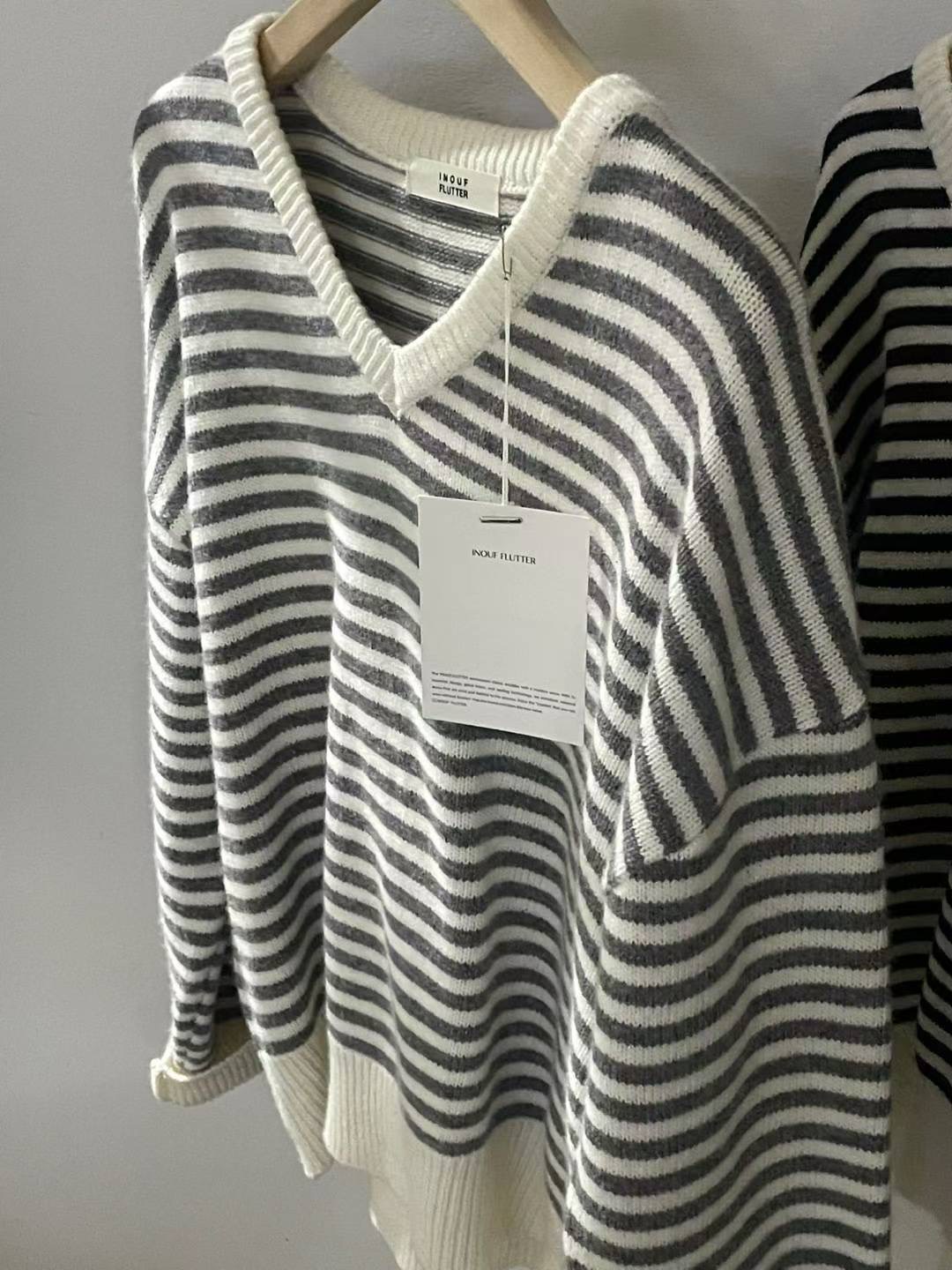 FLUTTER東大門直郵㊣女裝新款推薦真品時尚休閑26春夏針織衫羊毛FLUTTER/INOUF針織衫圖色1