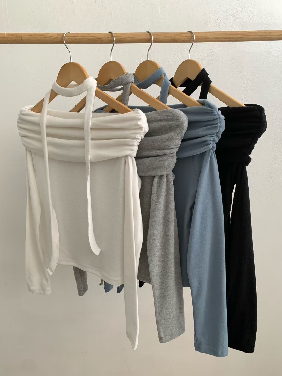 REMUTE㊣東大門代購女士新品休閑推薦時尚人氣26春夏長袖T恤REMUTE長袖T恤圖色4左四色