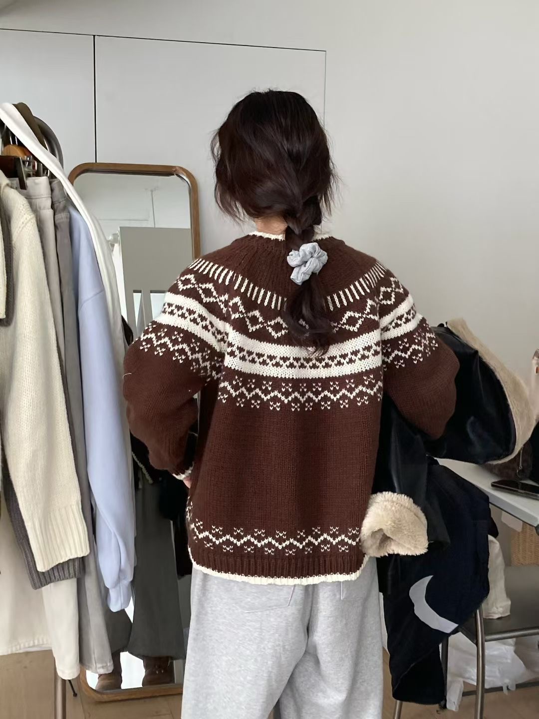 ANNIV-D㊣東大門實拍女裝新品人氣熱賣職業休閑推薦針織衫ANNIV-D針織衫