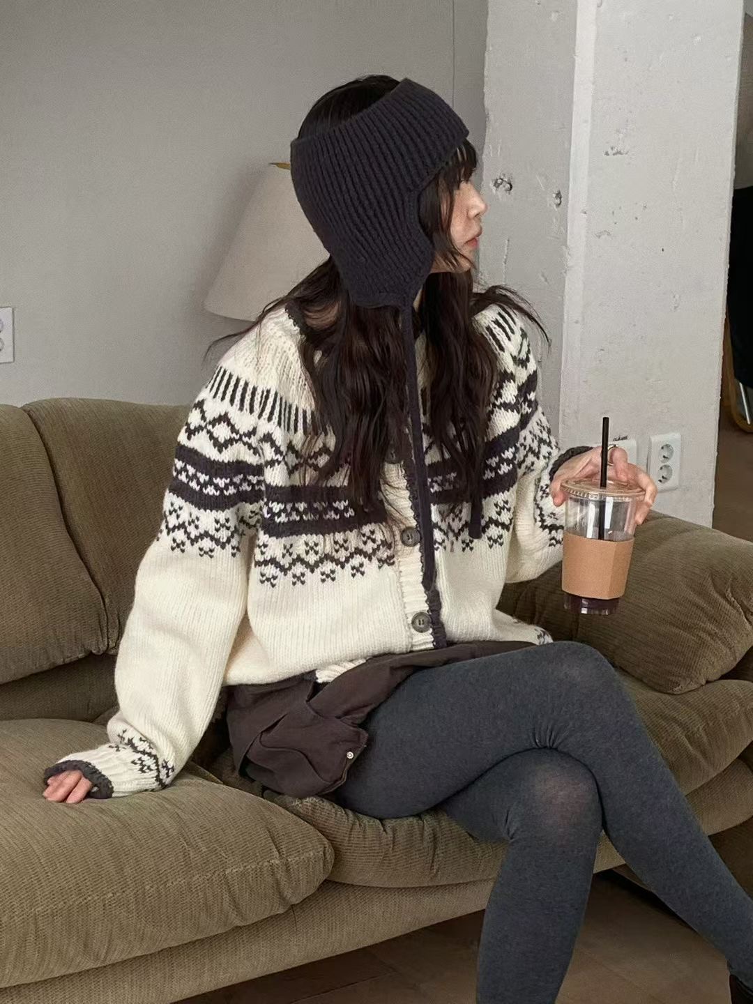 ANNIV-D㊣東大門實拍女裝新品人氣熱賣職業休閑推薦針織衫ANNIV-D針織衫