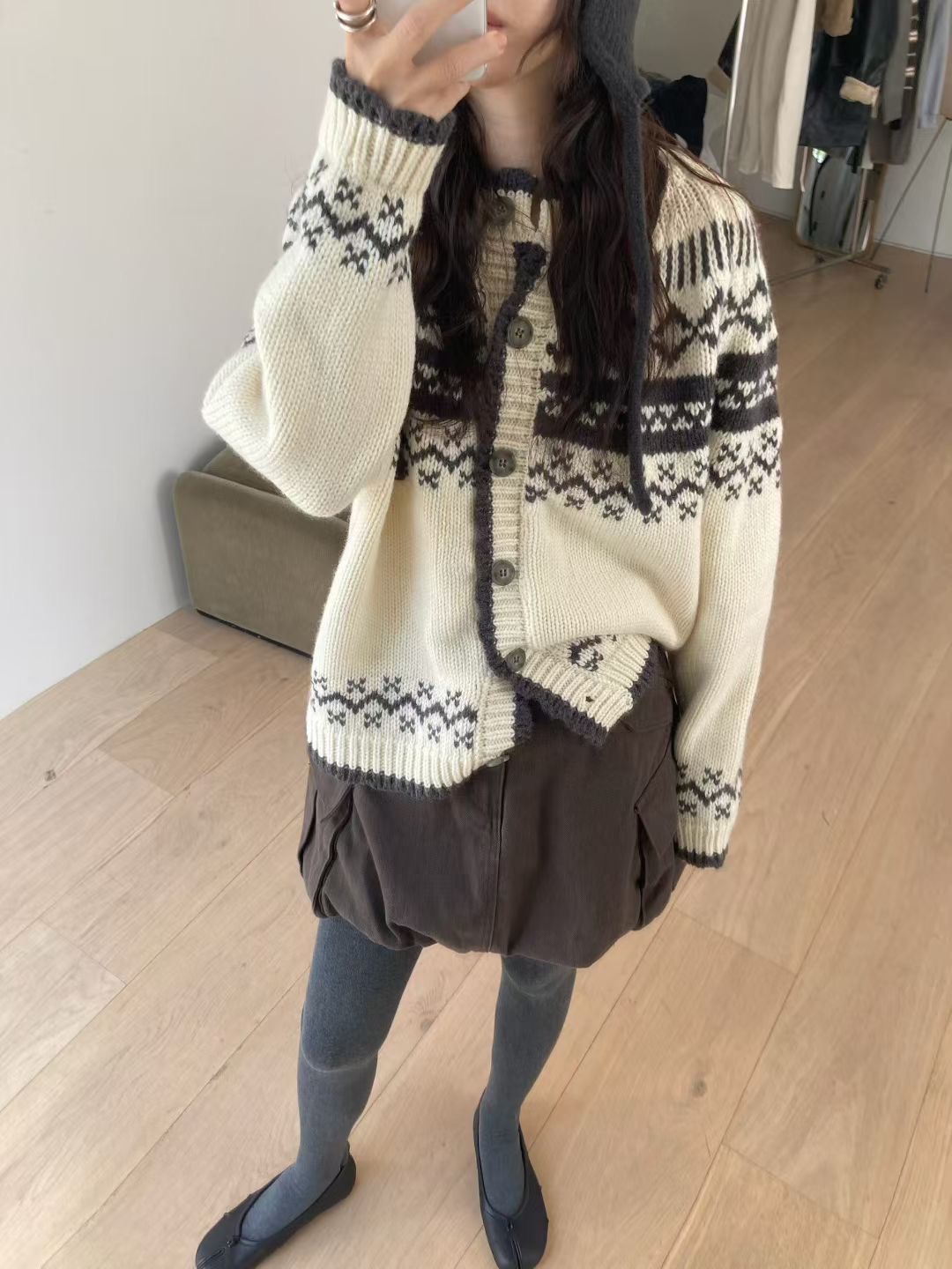 ANNIV-D㊣東大門實拍女裝新品人氣熱賣職業休閑推薦針織衫ANNIV-D針織衫圖色2