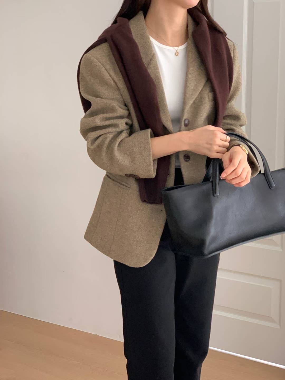 FLUTTER韓國代購㊣女裝新品真品時尚職業推薦人氣休閑26春夏夾克FLUTTER/INOUF夾克