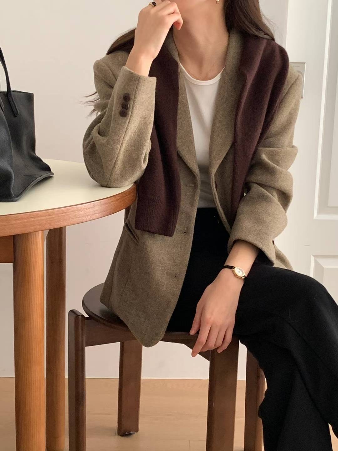 FLUTTER韓國代購㊣女裝新品真品時尚職業推薦人氣休閑26春夏夾克FLUTTER/INOUF夾克