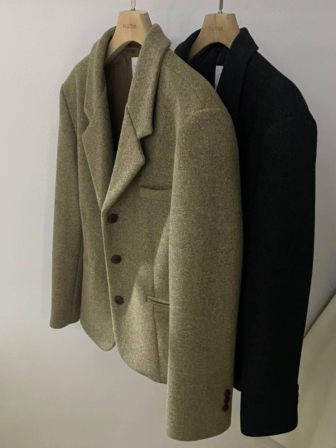 FLUTTER韓國代購㊣女裝新品真品時尚職業推薦人氣休閑26春夏夾克FLUTTER/INOUF夾克圖色2左二色