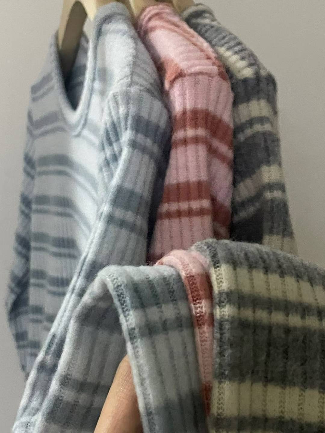 FLUTTER韓國直郵㊣女士新品推薦時尚熱賣26春夏長袖T恤羊毛FLUTTER/INOUF長袖T恤