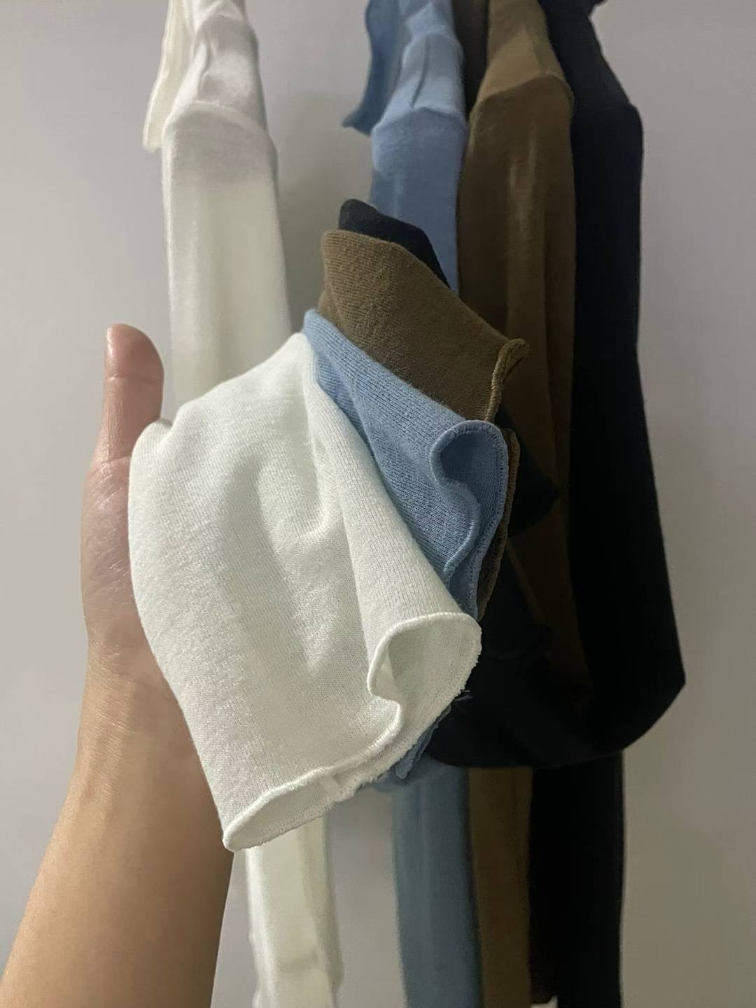 FLUTTER東大門㊣直郵女裝新款推薦休閑職業人氣25秋冬長袖T恤FLUTTER/INOUF長袖T恤