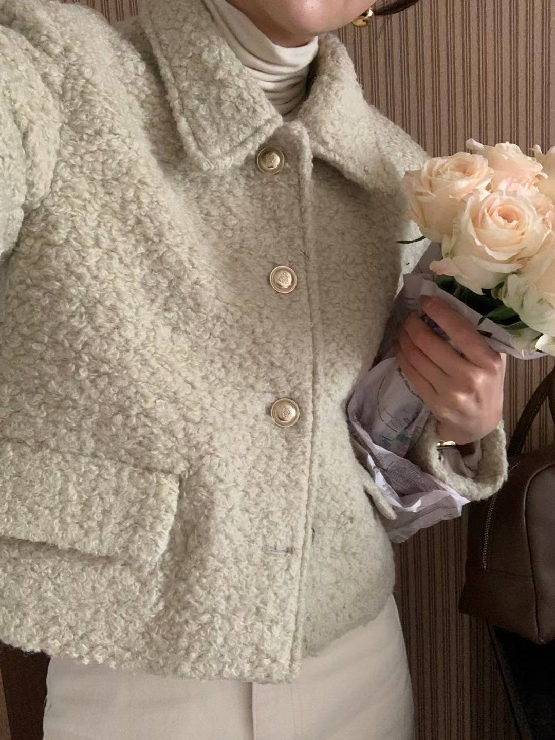 FLUTTER東大門㊣代購女士新款休閑人氣25秋冬熱賣職業推薦夾克FLUTTER/INOUF夾克