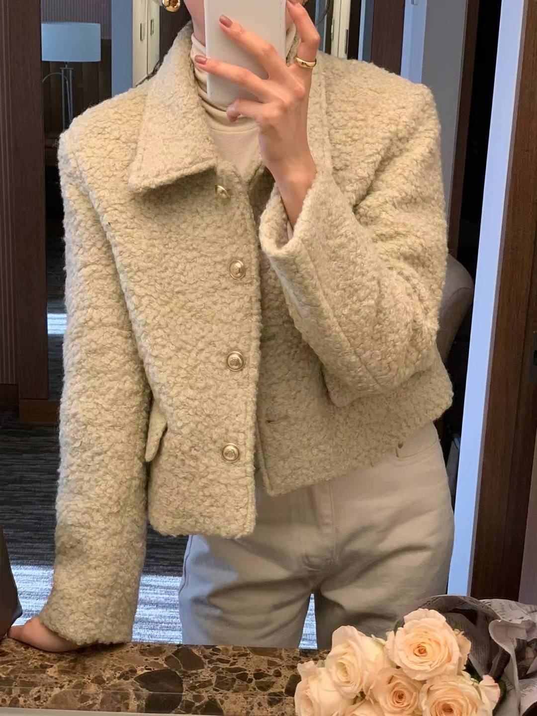 FLUTTER東大門㊣代購女士新款休閑人氣25秋冬熱賣職業推薦夾克FLUTTER/INOUF夾克圖色1