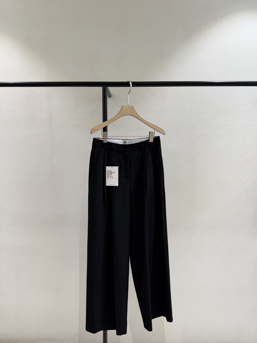 POSTMODERN韓國直郵㊣女士新品真品26春夏職業休閑休閑褲春款POSTMODERN休閑褲圖色2黑色