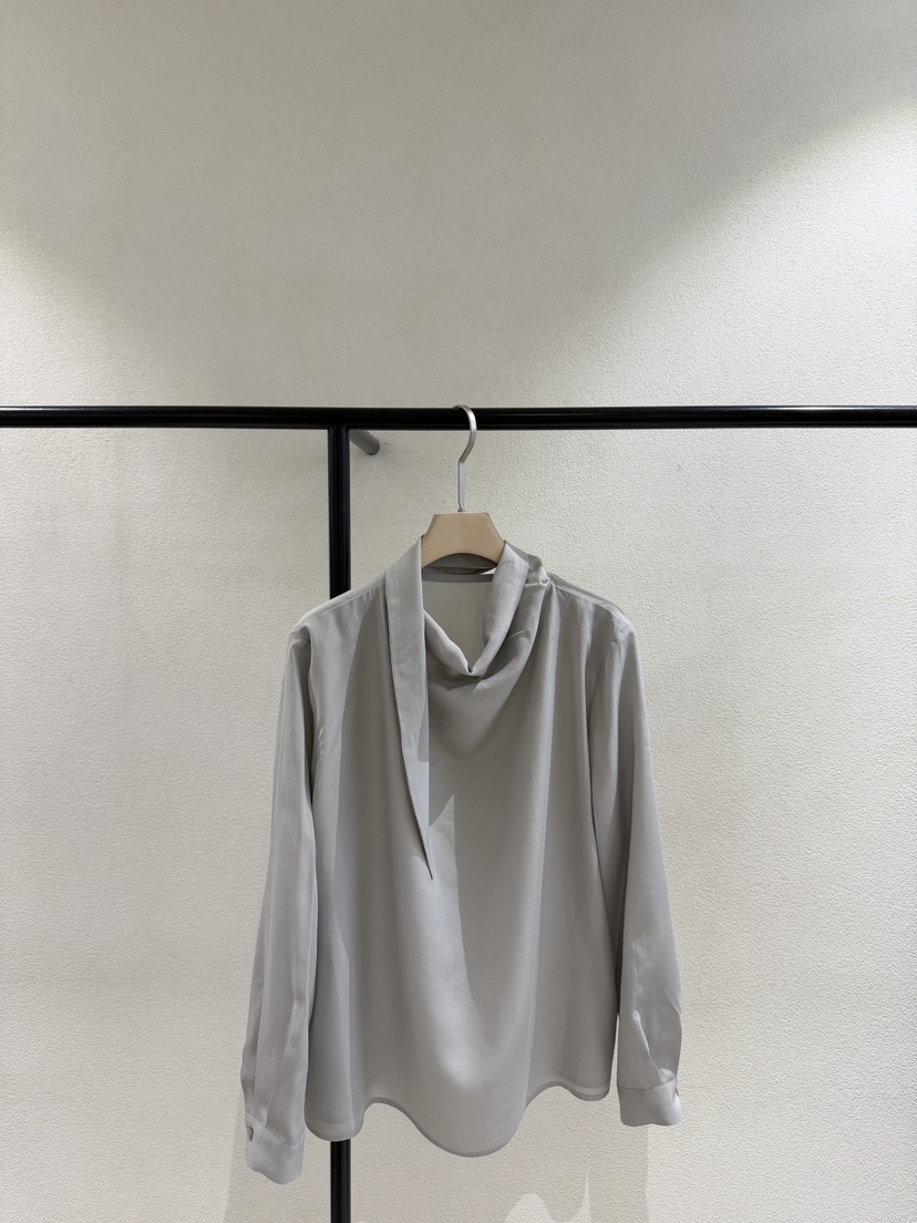 POSTMODERN㊣東大門代購女士新款人氣職業襯衫蕾絲衫春款圍巾POSTMODERN襯衫/蕾絲衫圖色1