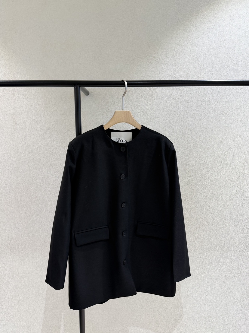 POSTMODERN㊣東大門實拍女裝新品時尚職業人氣熱賣夾克春款POSTMODERN夾克圖色2