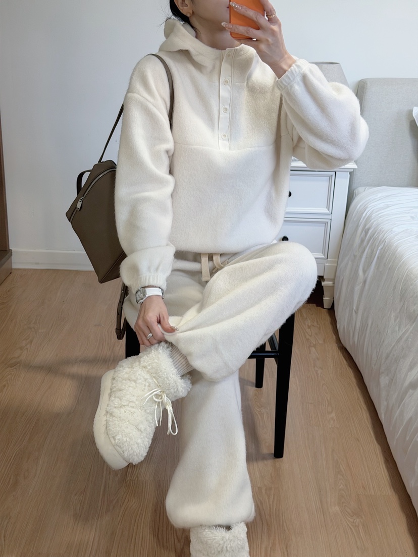 MARKE-P東大門直郵㊣女士新款26春夏衛衣泰迪熊連帽衫紐扣MARKE-P衛衣