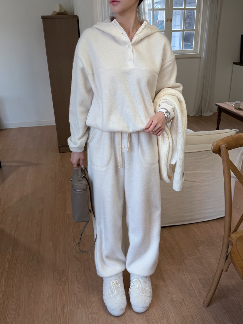 MARKE-P東大門直郵㊣女士新款26春夏衛衣泰迪熊連帽衫紐扣MARKE-P衛衣