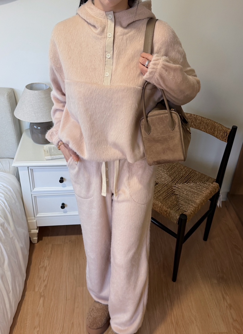 MARKE-P東大門直郵㊣女士新款26春夏衛衣泰迪熊連帽衫紐扣MARKE-P衛衣