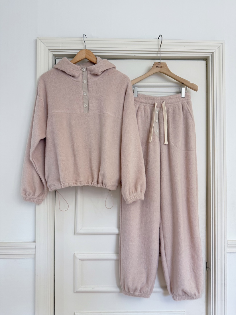 MARKE-P東大門直郵㊣女士新款26春夏衛衣泰迪熊連帽衫紐扣MARKE-P衛衣