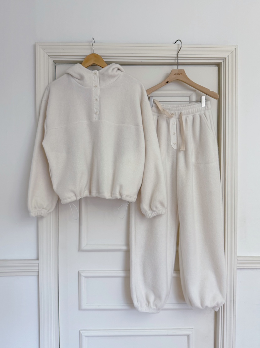 MARKE-P東大門直郵㊣女士新款26春夏衛衣泰迪熊連帽衫紐扣MARKE-P衛衣