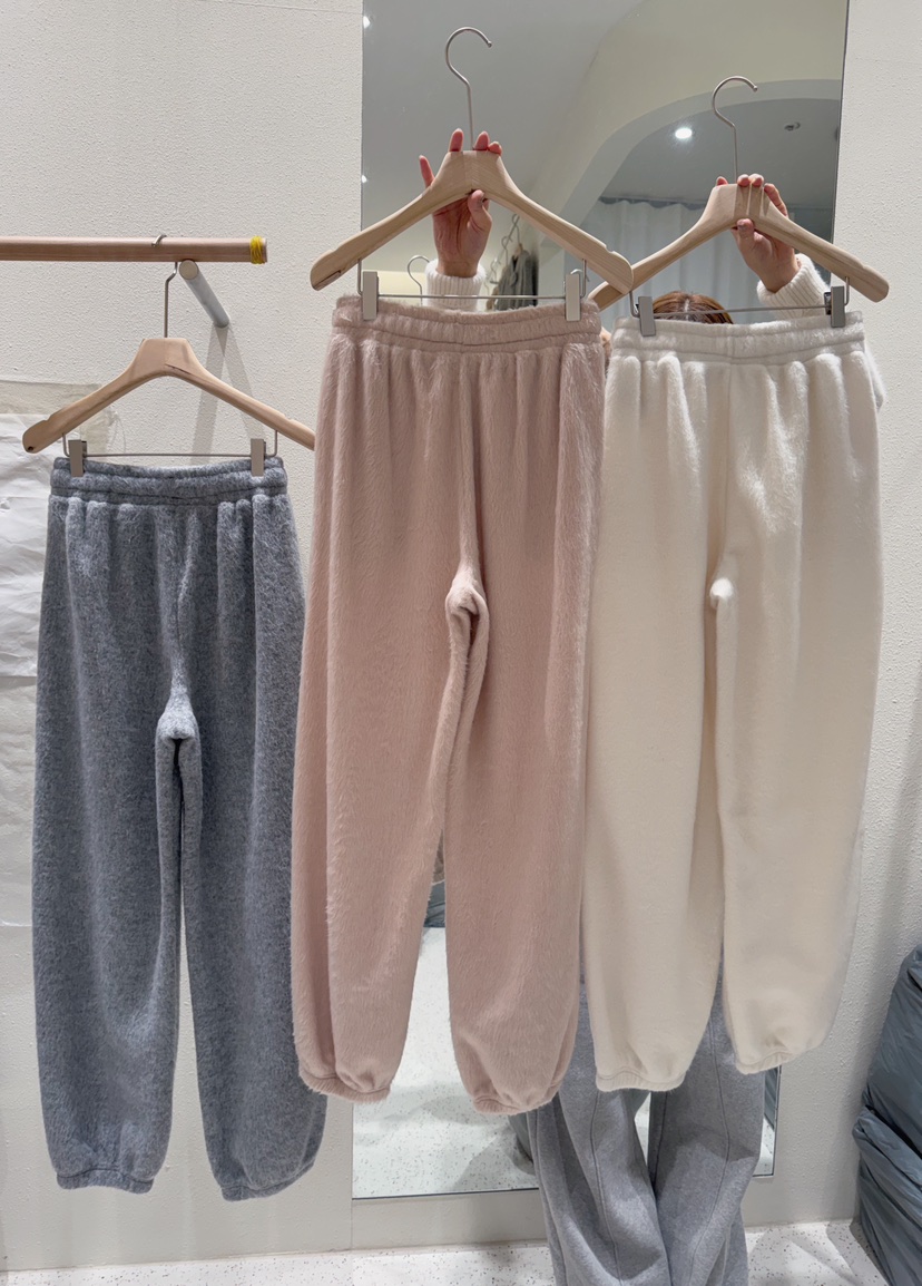 MARKE-P㊣東大門代購女裝新款26春夏人氣真品休閑休閑褲絨MARKE-P休閑褲