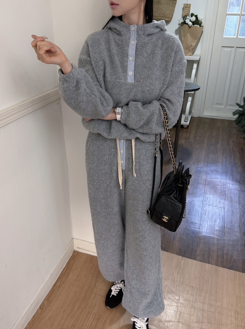 MARKE-P㊣東大門代購女裝新款26春夏人氣真品休閑休閑褲絨MARKE-P休閑褲