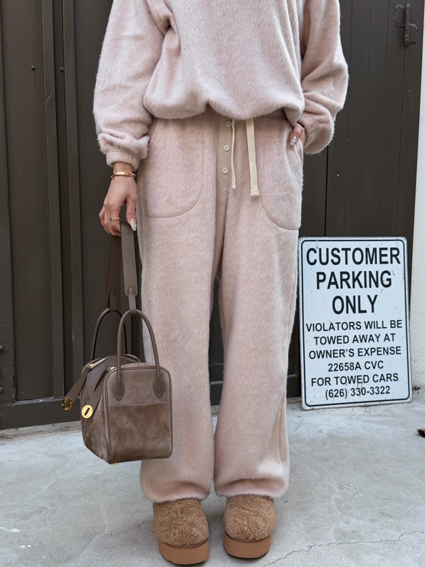 MARKE-P㊣東大門代購女裝新款26春夏人氣真品休閑休閑褲絨MARKE-P休閑褲圖色3